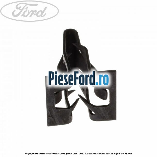 Clips fixare unitate CD torpedou Ford Puma 2020-2023 1.0 EcoBoost mHEV 125 cp B7JA, B7JB Hybrid