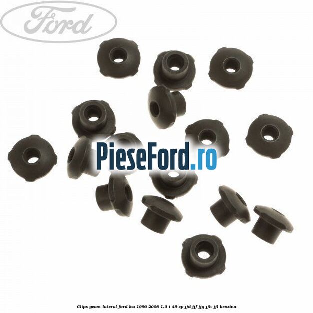 Clips geam lateral Ford Ka 1996-2008 1.3 i 49 cp JJD, JJF, JJG, JJH, JJL benzina