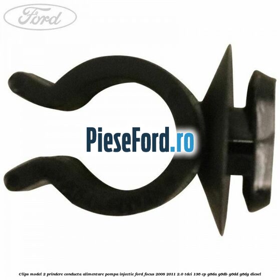 Clips model 2 prindere conducta alimentare pompa injectie Ford Focus 2008-2011 2.0 TDCi 136 cp G6DA, G6DB, G6DD, G6DG diesel