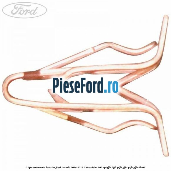 Clips ornamente interior Ford Transit 2014-2018 2.0 EcoBlue 105 cp BJFA, BJFB, YLF6, YLFA, YLFB, YLFS diesel
