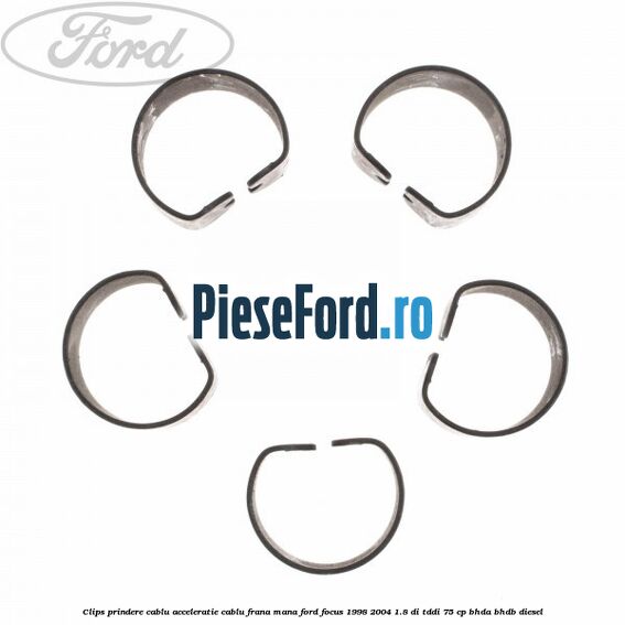 Clips prindere cablu acceleratie, cablu frana mana Ford Focus 1998-2004 1.8 DI/TDDi 75 cp Clips prindere cablu acceleratie, cablu frana mana Ford Focus 1998-2004 1.8 DI/TDDi 75 cp BHDA, BHDB diesel
