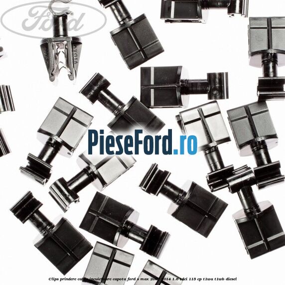 Clips prindere cablu incuietoare capota Ford S-Max 2007-2014 1.6 TDCi 115 cp T1WA, T1WB diesel