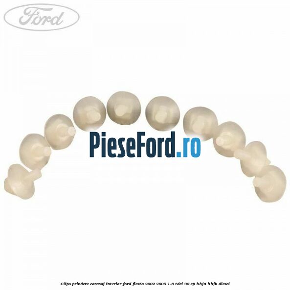 Clips prindere carenaj interior Ford Fiesta 2002-2005 1.6 TDCi 90 cp HHJA, HHJB diesel