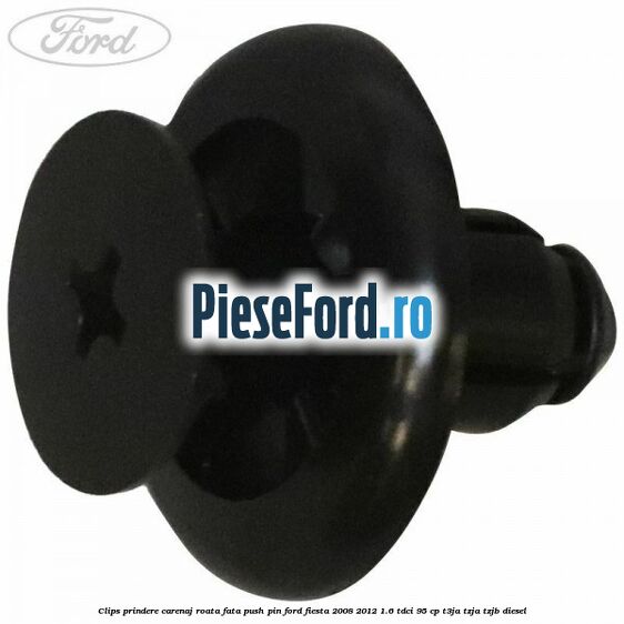 Clips prindere carenaj roata fata push pin Ford Fiesta 2008-2012 1.6 TDCi 95 cp T3JA, TZJA, TZJB diesel