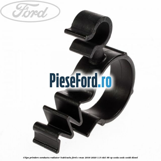 Clips prindere conducta radiator habitaclu Ford C-Max 2016-2020 1.5 TDCi 95 cp XXDA, XXDC, XXDD diesel
