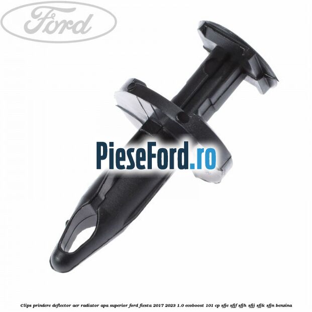 Clips prindere deflector aer radiator apa superior Ford Fiesta 2017-2023 1.0 EcoBoost 101 cp SFJE, SFJF, SFJH, SFJJ, SFJK, SFJN benzina
