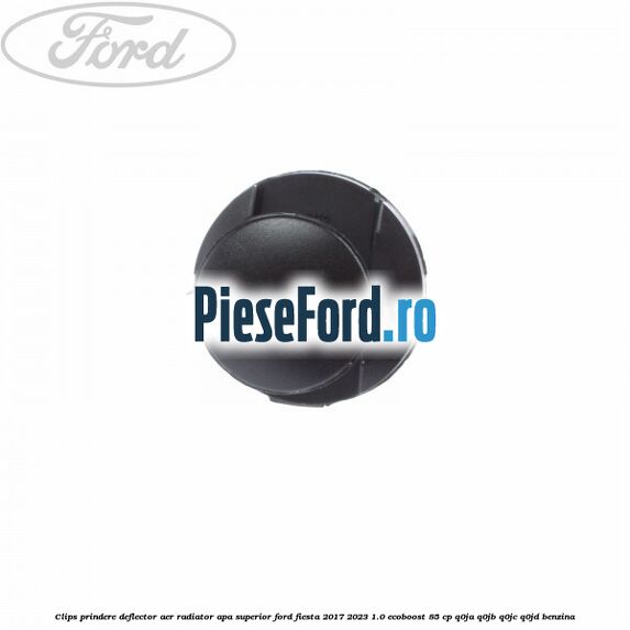 Clips prindere deflector aer radiator apa superior Ford Fiesta 2017-2023 1.0 EcoBoost 85 cp Q0JA, Q0JB, Q0JC, Q0JD benzina