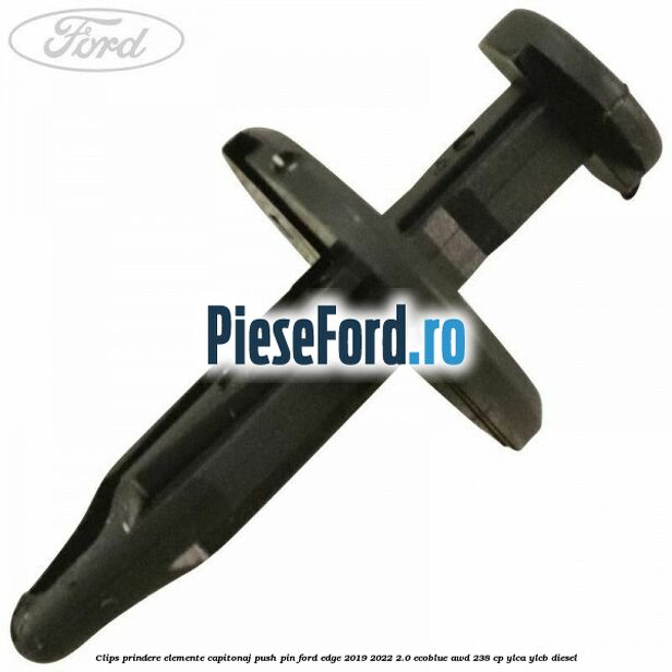 Clips prindere elemente capitonaj push pin Ford Edge 2019-2022 2.0 EcoBlue AWD 238 cp YLCA, YLCB diesel