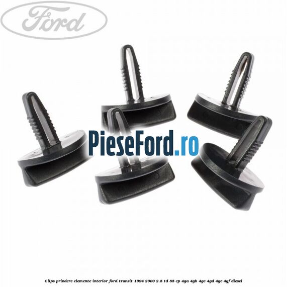 Clips prindere elemente interior Ford Transit 1994-2000 2.5 TD 85 cp 4GA, 4GB, 4GC, 4GD, 4GE, 4GF diesel