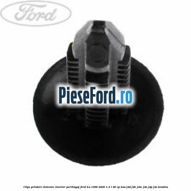 Clips prindere elemente interior portbagaj Ford Ka 1996-2008 1.3 i 60 cp BAA, J4D, J4K, J4M, J4N, J4P, J4S benzina