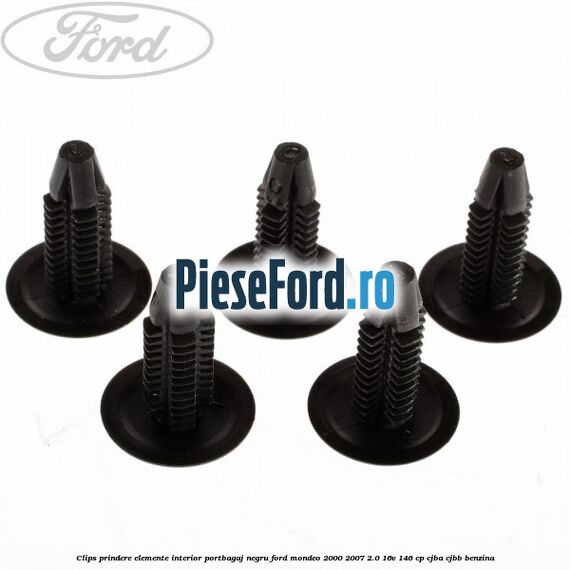 Clips prindere elemente interior portbagaj negru Ford Mondeo 2000-2007 2.0 16V 146 cp CJBA, CJBB benzina