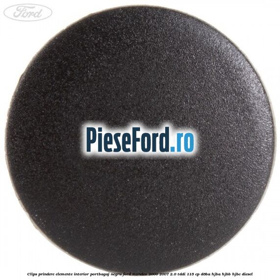 Clips prindere elemente interior portbagaj negru Ford Mondeo 2000-2007 2.0 TDDI 115 cp D6BA, HJBA, HJBB, HJBC diesel