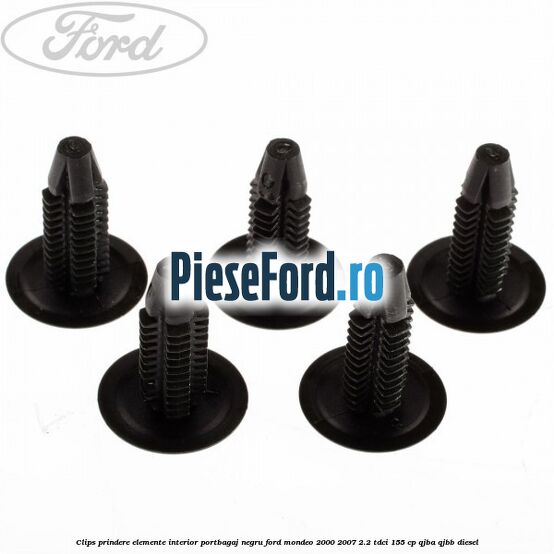 Clips prindere elemente interior portbagaj negru Ford Mondeo 2000-2007 2.2 TDCi 155 cp QJBA, QJBB diesel