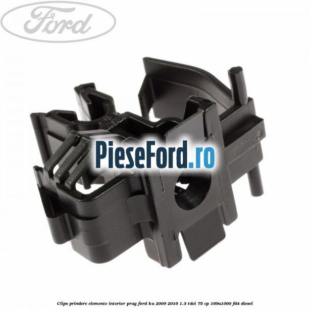 Clips prindere elemente interior prag Ford Ka 2009-2016 1.3 TDCi 75 cp 169A1000, FD4 diesel