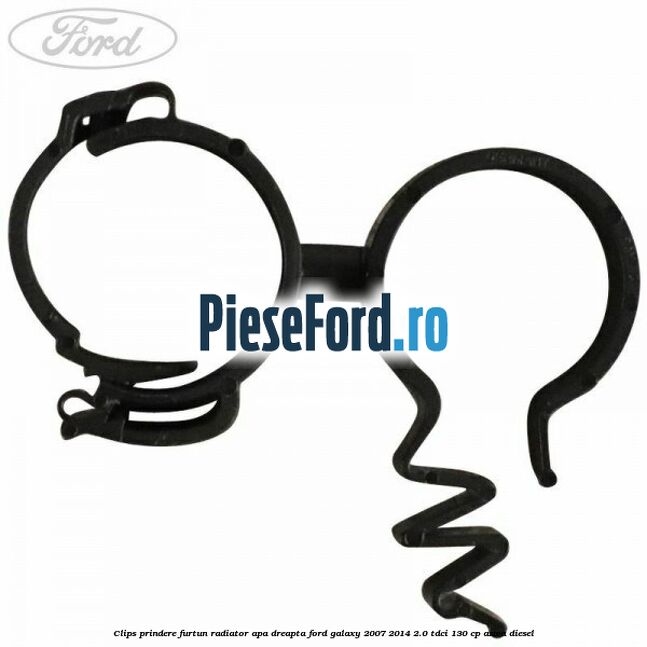 Clips prindere furtun radiator apa dreapta Ford Galaxy 2007-2014 2.0 TDCi 130 cp AZWA diesel