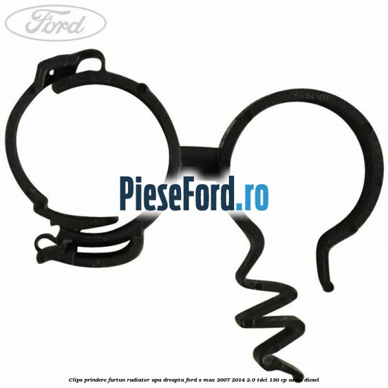 Clips prindere furtun radiator apa dreapta Ford S-Max 2007-2014 2.0 TDCi 130 cp AZWA diesel