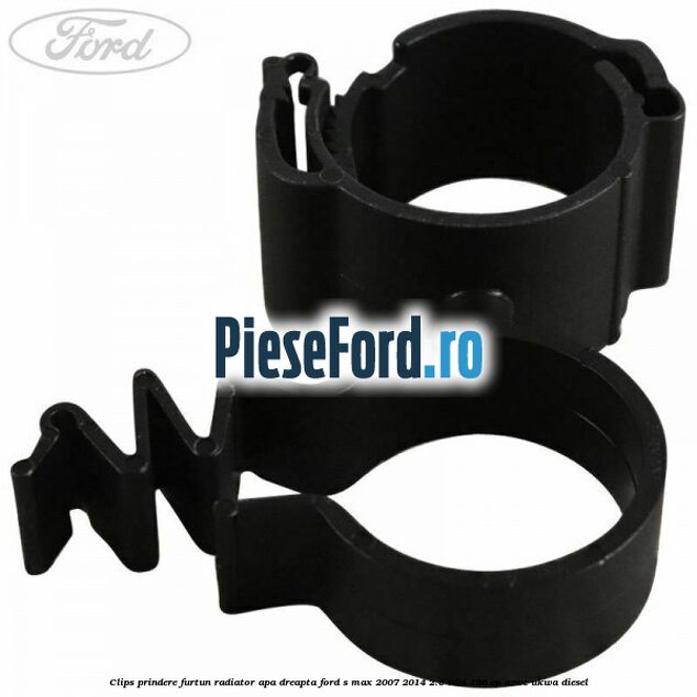 Clips prindere furtun radiator apa dreapta Ford S-Max 2007-2014 2.0 TDCi 136 cp AZWC, UKWA diesel