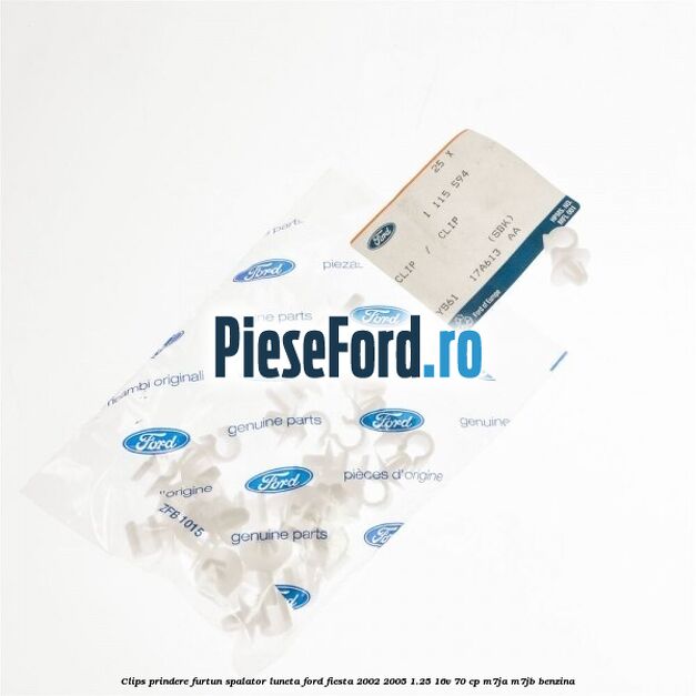 Clips prindere furtun spalator luneta Ford Fiesta 2002-2005 1.25 16V 70 cp M7JA, M7JB benzina