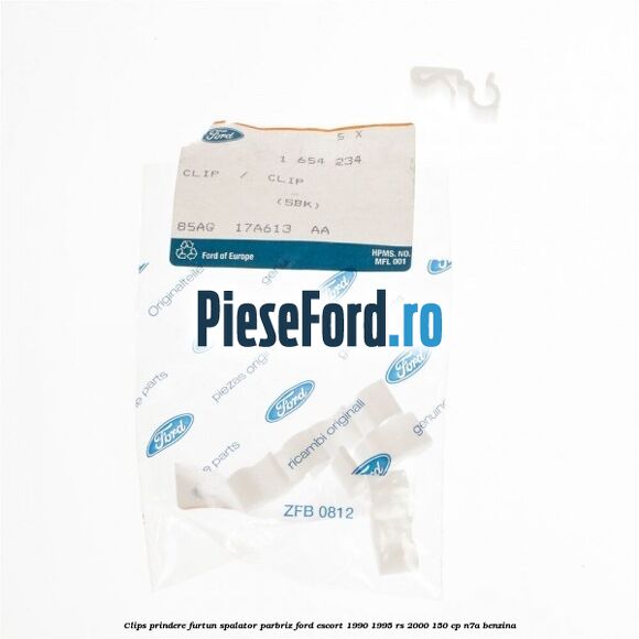 Clips prindere furtun spalator parbriz Ford Escort 1990-1995 RS 2000 150 cp N7A benzina