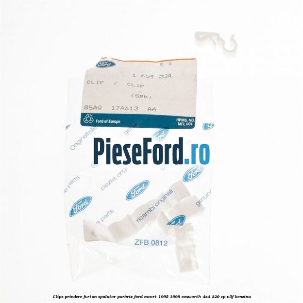 Clips prindere furtun spalator parbriz Ford Escort 1995-1998 Cosworth 4x4 220 cp N5F benzina