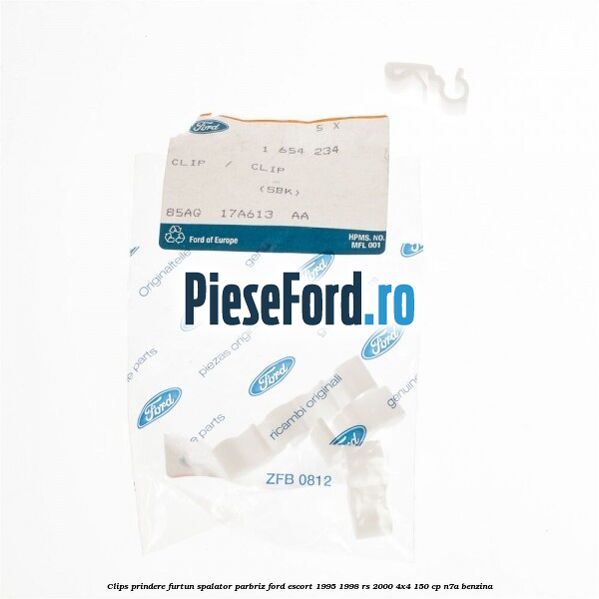 Clips prindere furtun spalator parbriz Ford Escort 1995-1998 RS 2000 4x4 150 cp N7A benzina