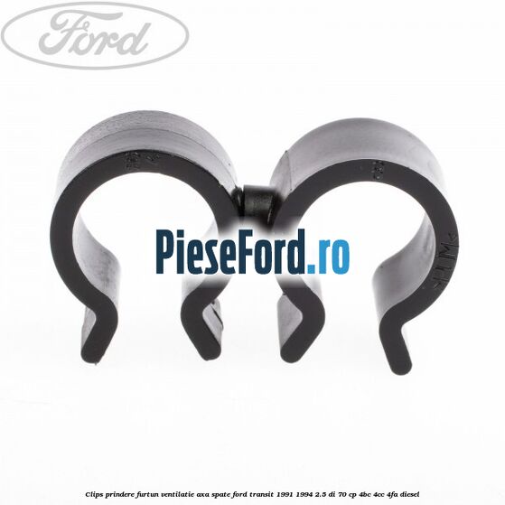 Clips prindere furtun ventilatie axa spate Ford Transit 1991-1994 2.5 DI 70 cp 4BC, 4CC, 4FA diesel