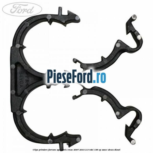 Clips prindere furtune apa Ford S-Max 2007-2014 2.0 TDCi 136 cp AZWC, UKWA diesel