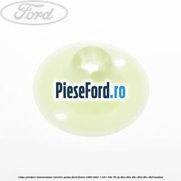 Clips prindere insonorizant interior podea Ford Fiesta 1996-2001 1.25 i 16V 75 cp DHA, DHB, DHC, DHD, DHE, DHF benzina
