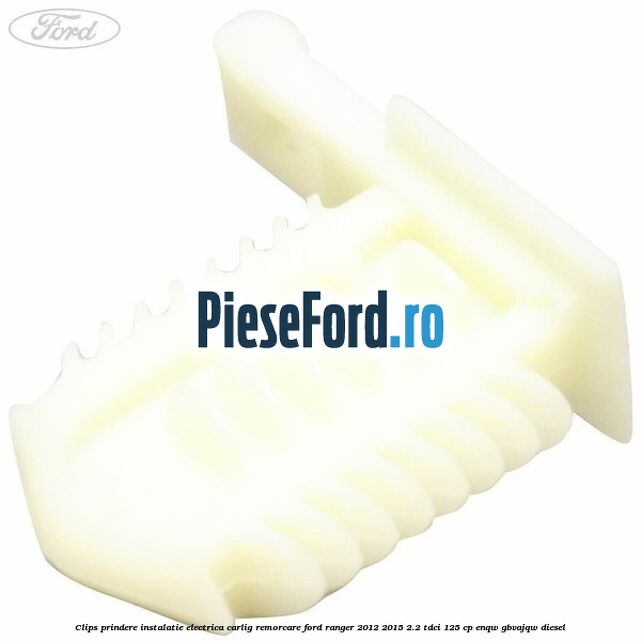 Clips prindere instalatie electrica carlig remorcare Ford Ranger 2012-2015 2.2 TDCi 125 cp ENQW, GBVAJQW diesel