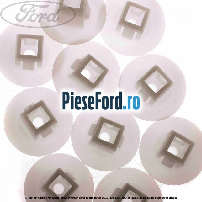 Clips prindere ormanent prag inferior Ford Focus 2008-2011 1.6 TDCi 109 cp G8DA, G8DB, G8DD, G8DE, G8DF diesel