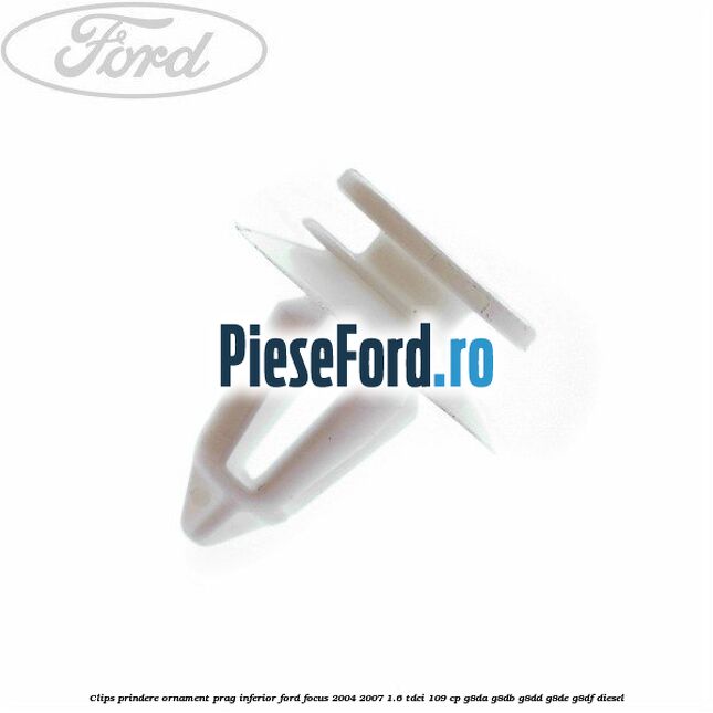 Clips prindere ornament prag inferior Ford Focus 2004-2007 1.6 TDCi 109 cp