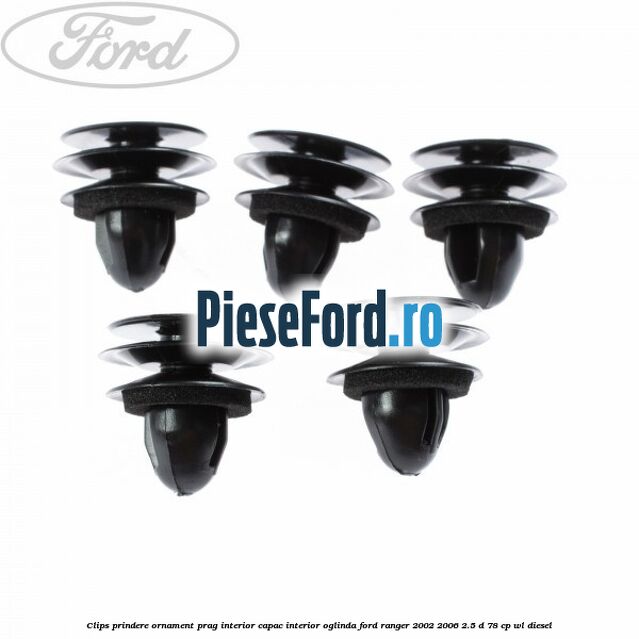 Clips prindere ornament prag interior capac interior oglinda Ford Ranger 2002-2006 2.5 D 78 cp WL diesel