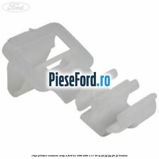 Clips prindere ornament stalp A Ford Ka 1996-2008 1.3 i 49 cp JJD, JJF, JJG, JJH, JJL benzina