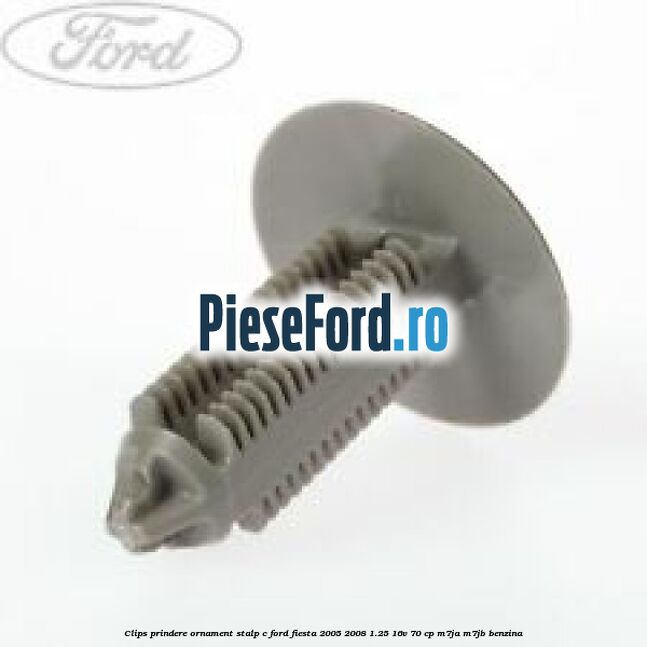 Clips prindere ornament stalp C Ford Fiesta 2005-2008 1.25 16V 70 cp Clips prindere ornament stalp C Ford Fiesta 2005-2008 1.25 16V 70 cp M7JA, M7JB benzina