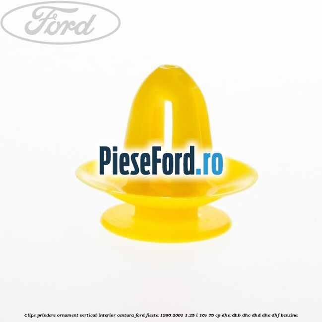 Clips prindere ornament vertical interior centura Ford Fiesta 1996-2001 1.25 i 16V 75 cp DHA, DHB, DHC, DHD, DHE, DHF benzina