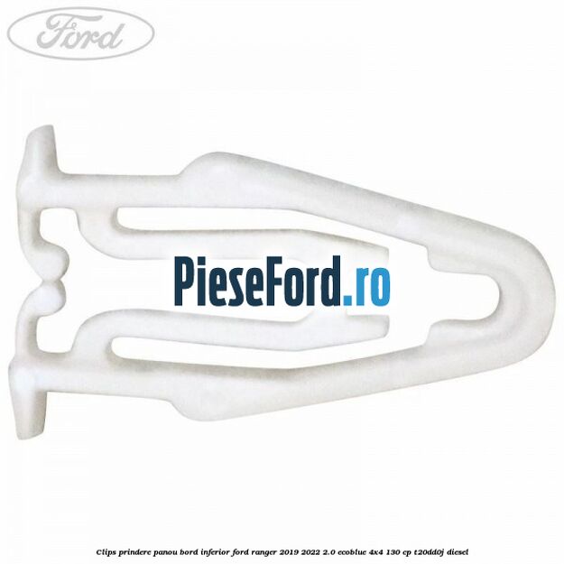 Clips prindere panou bord inferior Ford Ranger 2019-2022 2.0 EcoBlue 4x4 130 cp T20DD0J diesel