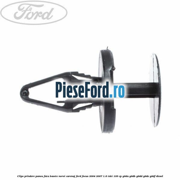 Clips prindere panou fata, bavete noroi, carenaj Ford Focus 2004-2007 1.6 TDCi 109 cp G8DA, G8DB, G8DD, G8DE, G8DF diesel