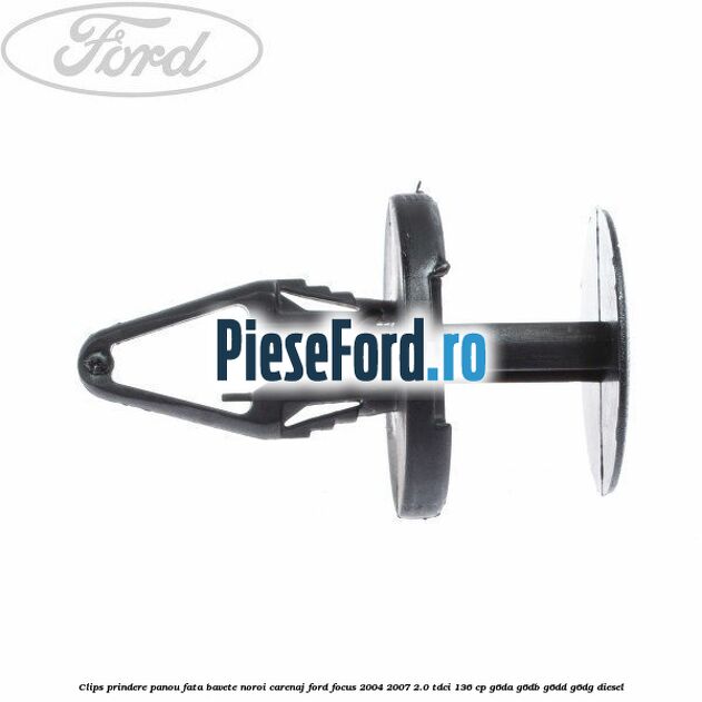 Clips prindere panou fata, bavete noroi, carenaj Ford Focus 2004-2007 2.0 TDCi 136 cp G6DA, G6DB, G6DD, G6DG diesel