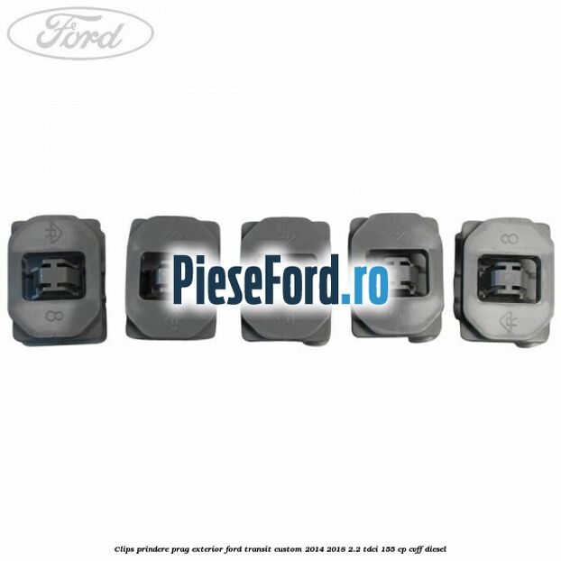 Clips prindere prag exterior Ford Transit Custom 2014-2018 2.2 TDCi 155 cp CVFF diesel