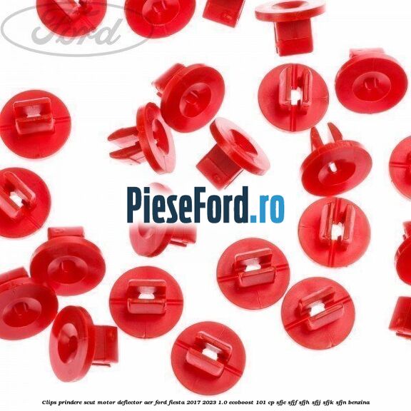 Clips prindere scut motor, deflector aer Ford Fiesta 2017-2023 1.0 EcoBoost 101 cp SFJE, SFJF, SFJH, SFJJ, SFJK, SFJN benzina