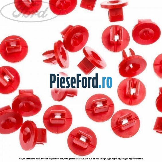 Clips prindere scut motor, deflector aer Ford Fiesta 2017-2023 1.1 Ti-VCT 86 cp XYJA, XYJB, XYJC, XYJD, XYJE benzina