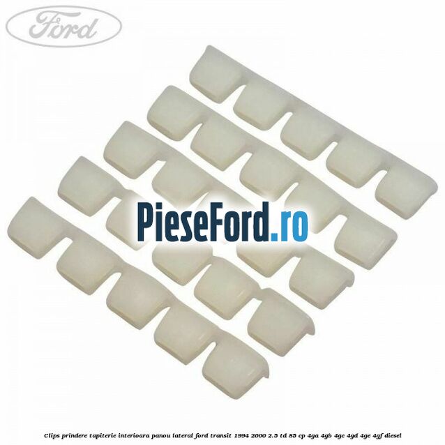 Clips prindere tapiterie interioara panou lateral Ford Transit 1994-2000 2.5 TD 85 cp 4GA, 4GB, 4GC, 4GD, 4GE, 4GF diesel