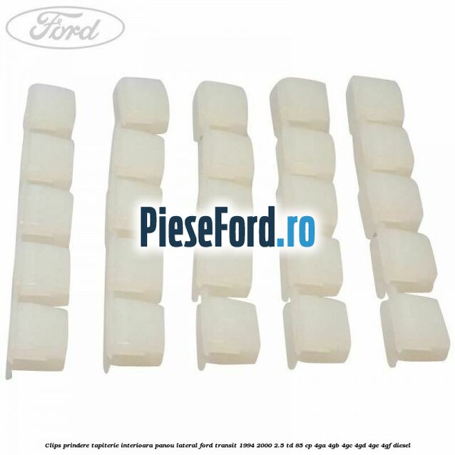 Clips prindere tapiterie interioara panou lateral Ford Transit 1994-2000 2.5 TD 85 cp 4GA, 4GB, 4GC, 4GD, 4GE, 4GF diesel