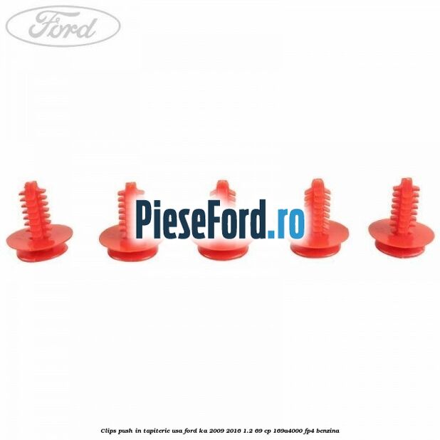 Clips push in tapiterie usa Ford Ka 2009-2016 1.2 69 cp 169A4000, FP4 benzina