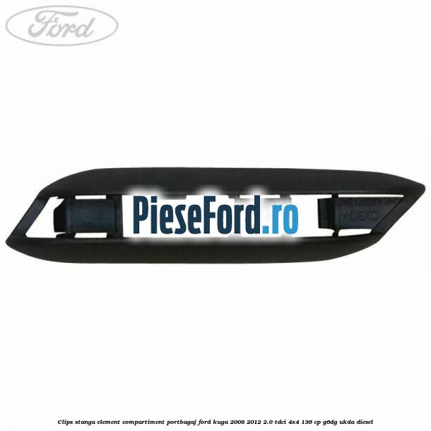 Clips stanga element compartiment portbagaj Ford Kuga 2008-2012 2.0 TDCi 4x4 136 cp G6DG, UKDA diesel