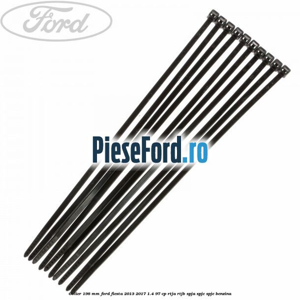 Colier 198 mm Ford Fiesta 2013-2017 1.4 97 cp RTJA, RTJB, SPJA, SPJC, SPJE benzina
