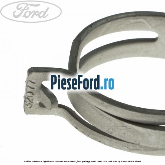 Colier conducta inferioara carcasa termostat Ford Galaxy 2007-2014 2.0 TDCi 136 cp AZWC, UKWA diesel