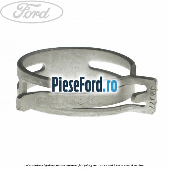 Colier conducta inferioara carcasa termostat Ford Galaxy 2007-2014 2.0 TDCi 136 cp AZWC, UKWA diesel
