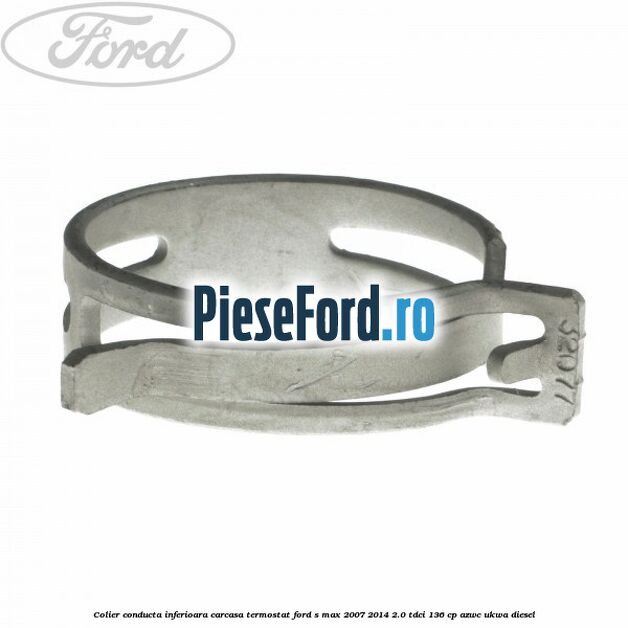Colier conducta inferioara carcasa termostat Ford S-Max 2007-2014 2.0 TDCi 136 cp AZWC, UKWA diesel