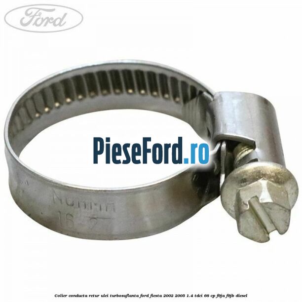 Colier conducta retur ulei turbosuflanta Ford Fiesta 2002-2005 1.4 TDCi 68 cp F6JA, F6JB diesel